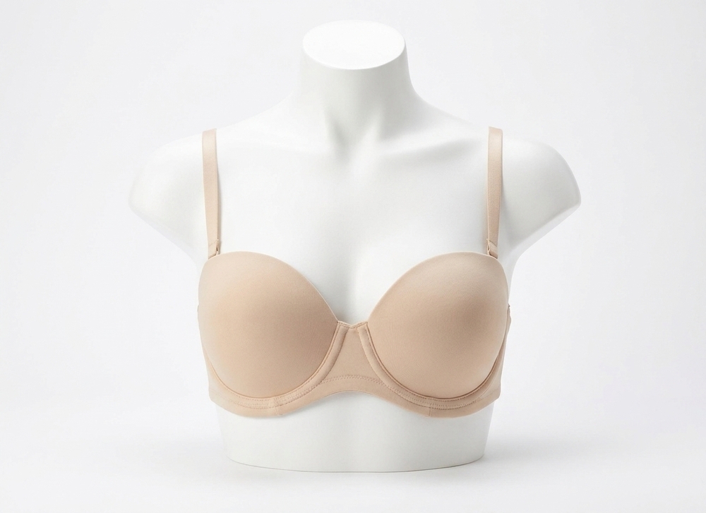 NEW WACOAL full-busted strapless bra in natural nude